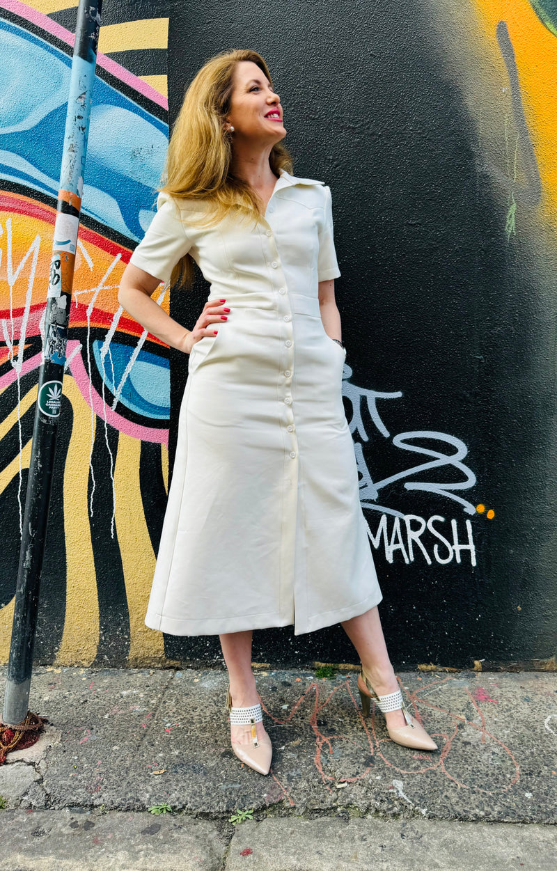 1 - Albert long dress in ivory