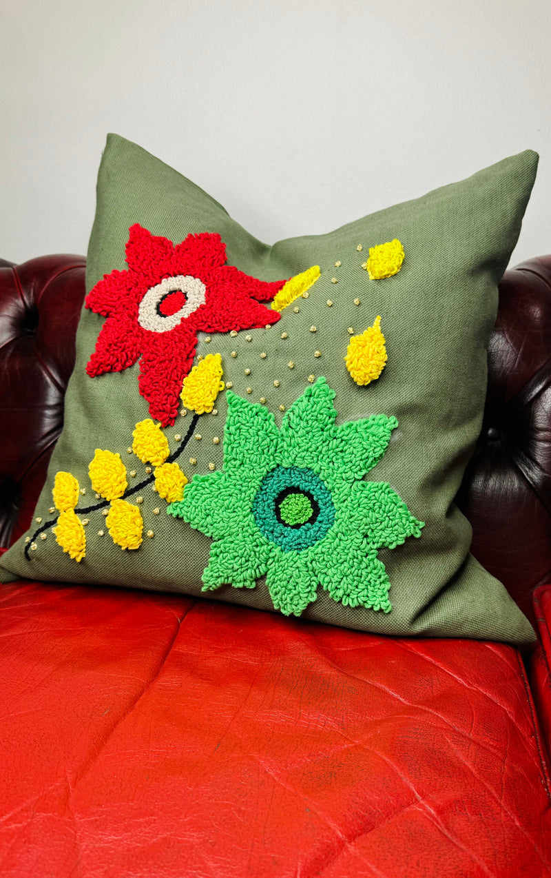 1- Green garden cushion no 5