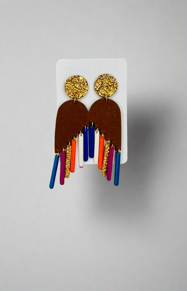 1- Long wing earrings