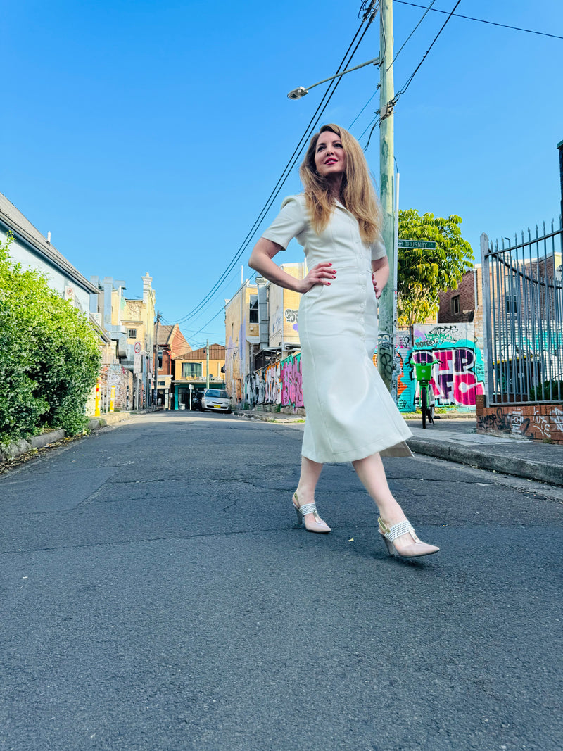 1 - Albert long dress in ivory