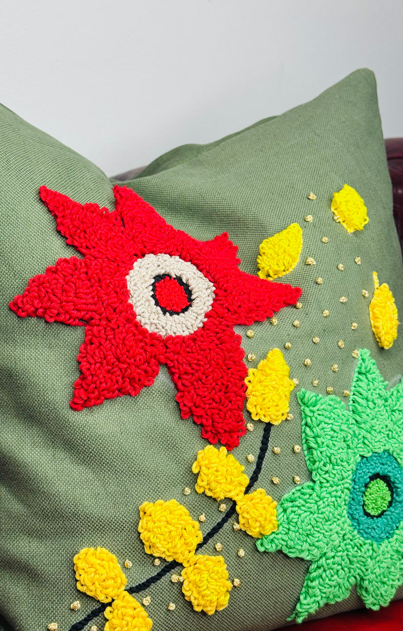 1- Green garden cushion no 5