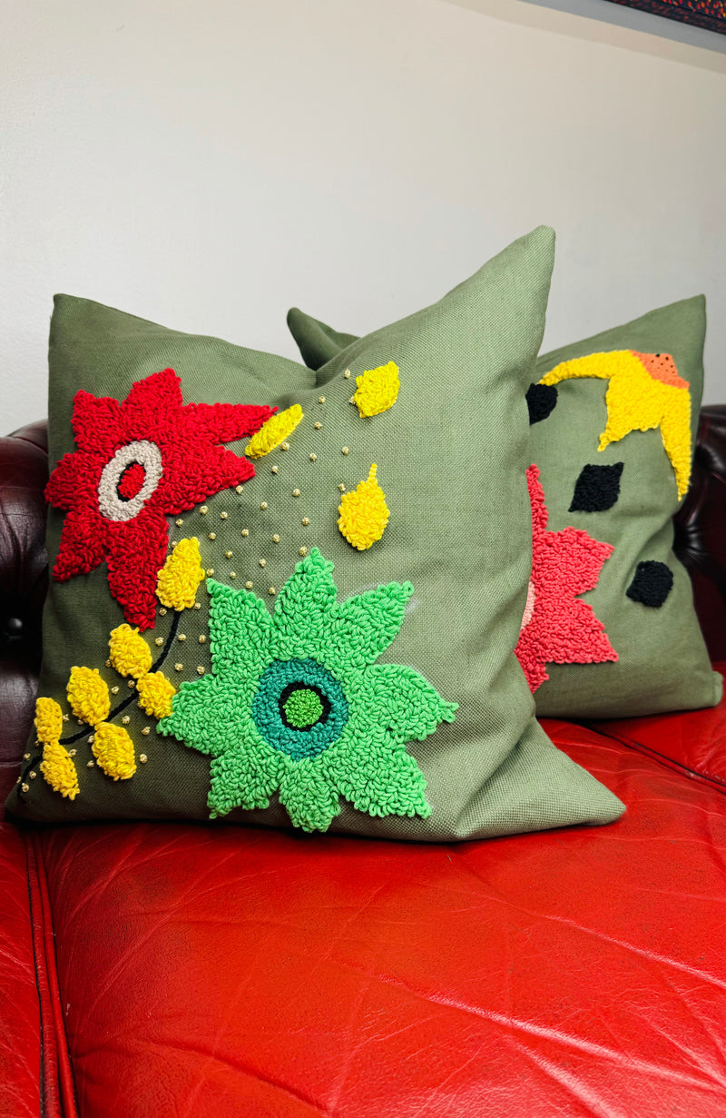 1- Green garden cushion no 5