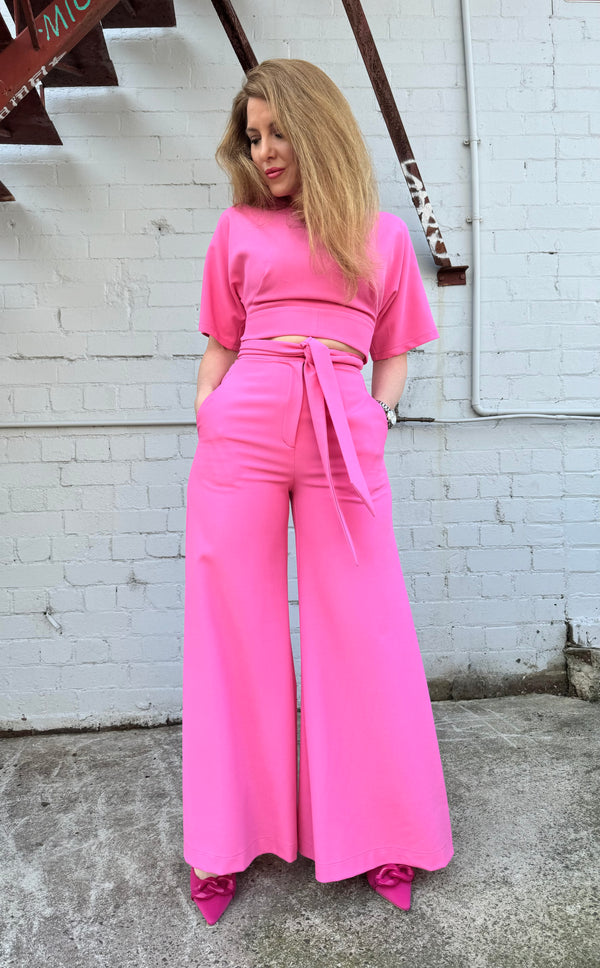 1 - Wrap top In bubblegum pink