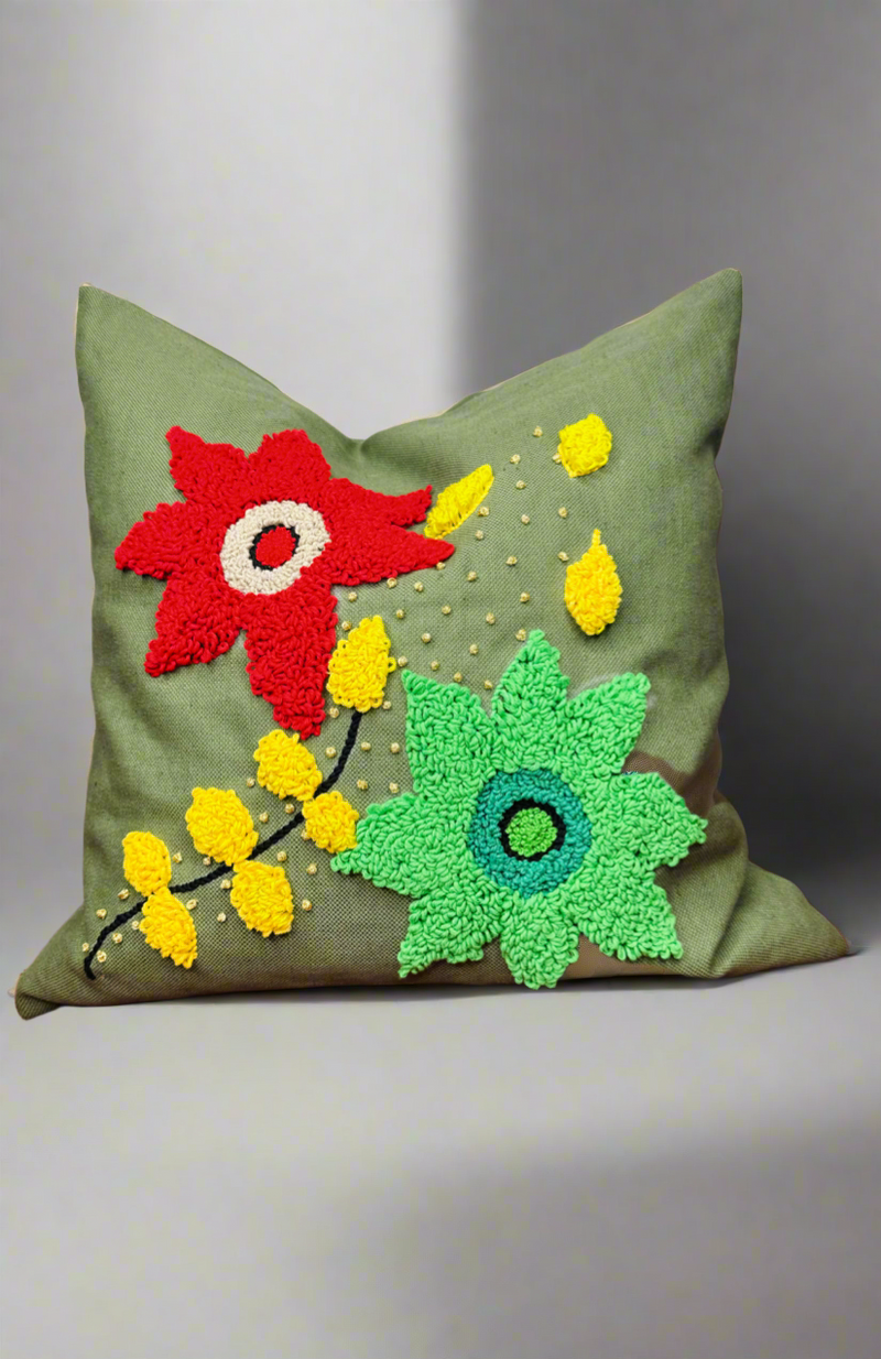 1- Green garden cushion no 5