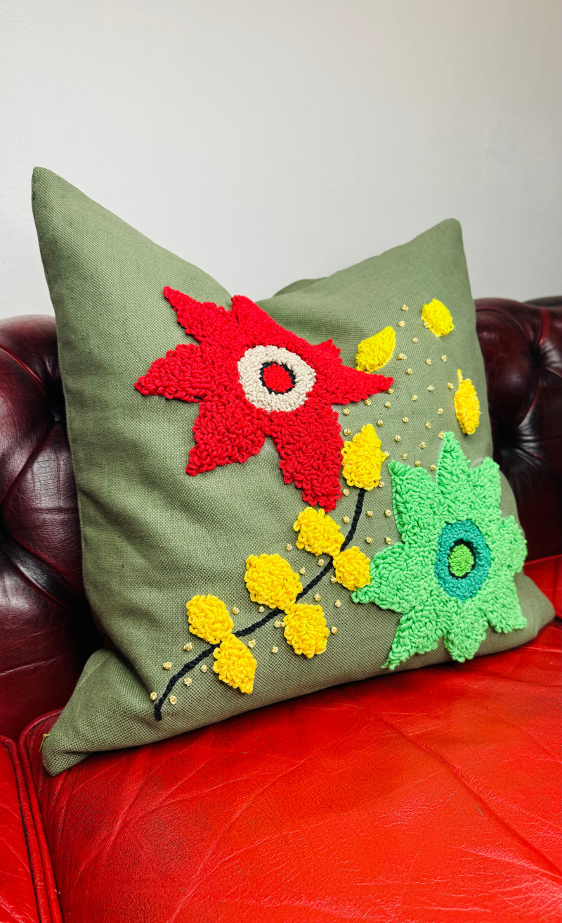 1- Green garden cushion no 5